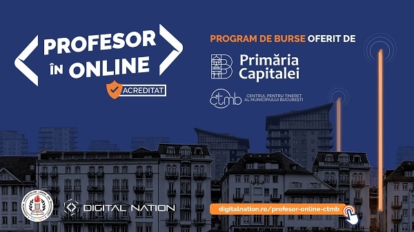 Digital Nation anunță 1000 de burse gratuite pentru cadrele didactice prin programul PROFESOR în ONLINE