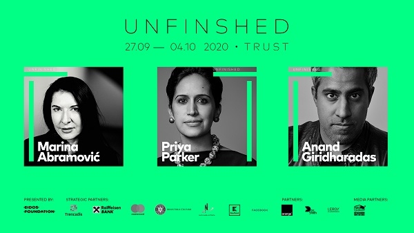 Începe UNFINISHED 2020 // Peste 60 de speakeri, din 21 de țări din întreaga lume, în conversații, performance-uri și workshopuri