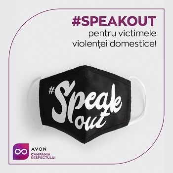 De Ziua Internațională Pentru Eliminarea Violenței Asupra Femeii, Avon a lansat un produs social: masca de protecție #Speakout