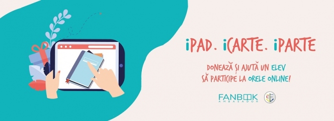 „iPad. iCarte. iParte” - o inițiativă demarată de Consiliul Județean al Elevilor Galați și Fanbook Ambasador