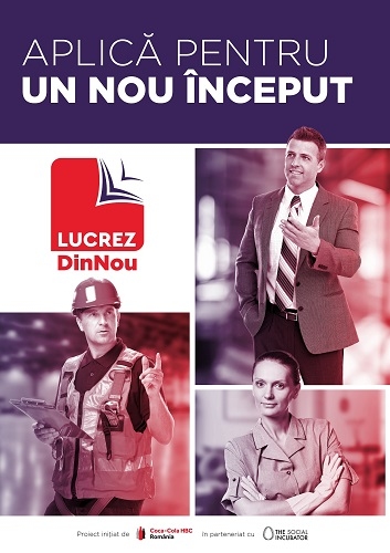 Coca-Cola HBC în parteneriat cu Asociația The Social Incubator lansează  Lucrezdinnou.ro, platforma online care vine în sprijinul celor care și-au pierdut locul de muncă în perioada pandemiei