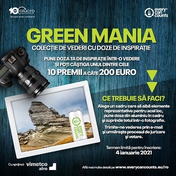 S-a lansat Green Mania – concursul foto care caută pasionaţi de mediu şi fotografie pentru realizarea unei colecţii de vederi din România