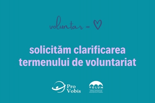 141 de organizații solicită autorităților clarificarea publică a termenului de voluntariat