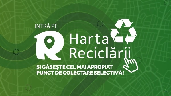 Numărul de puncte de colectare separată marcate pe Harta Reciclării a crescut cu 70% în 2020 // Platforma include în prezent peste 12.100 de puncte de colectare separată în toată țara