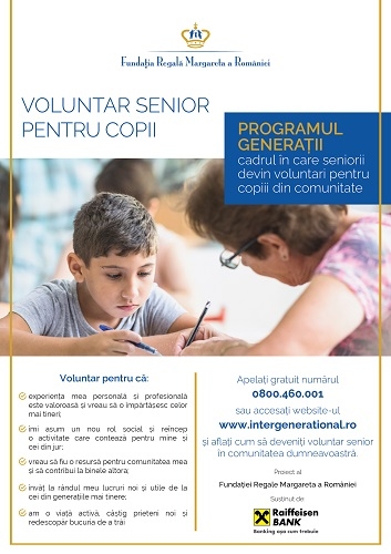 Programul „Generații – Centrul Comunității” continuă în 4 centre sociale din București și județele Galați și Covasna