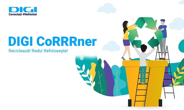 Digi CoRRRner: spațiul special din magazinele Digi pentru colectarea de deșeuri electronice, baterii și acumulatori