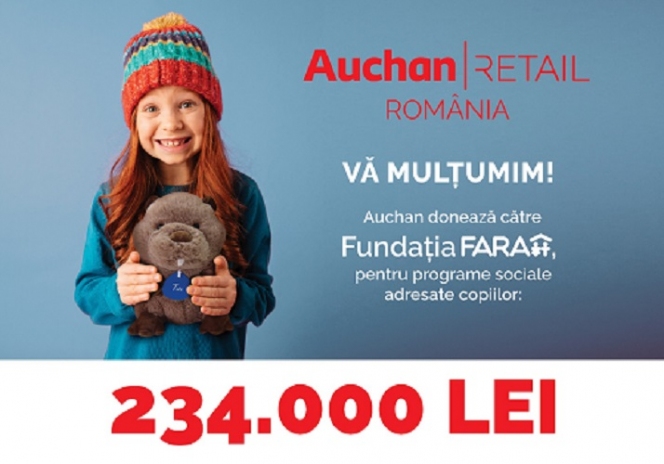 Peste 30.000 de români au cumpărat castorul de pluș Titi din magazinele Auchan, donând aproximativ 50.000 de euro pentru copiii din medii defavorizate