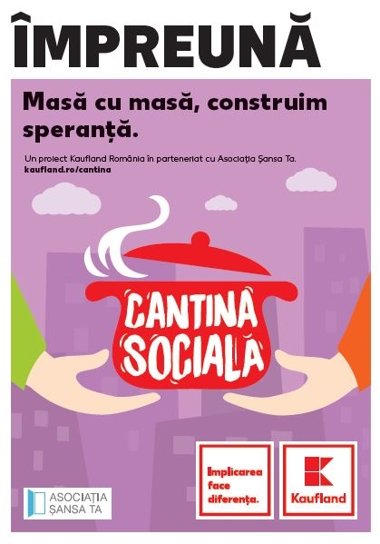 Kaufland România inaugurează prima Cantină socială, unde oferă mese comunitare persoanelor defavorizate