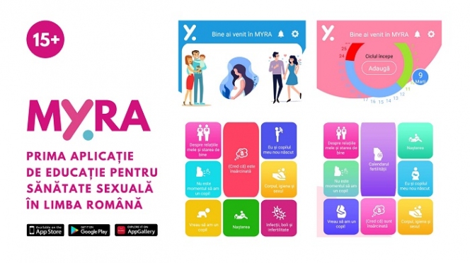Myra, prima aplicație mobilă de educație pentru sănătate sexuală în limba română