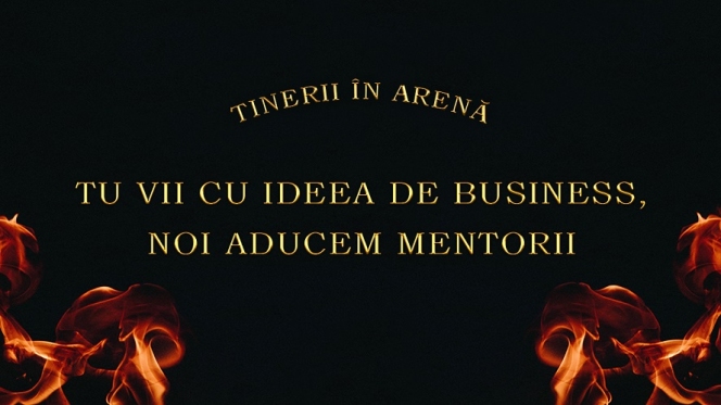 Tinerii își prezintă ideile de business  în fața antreprenorilor de top din România