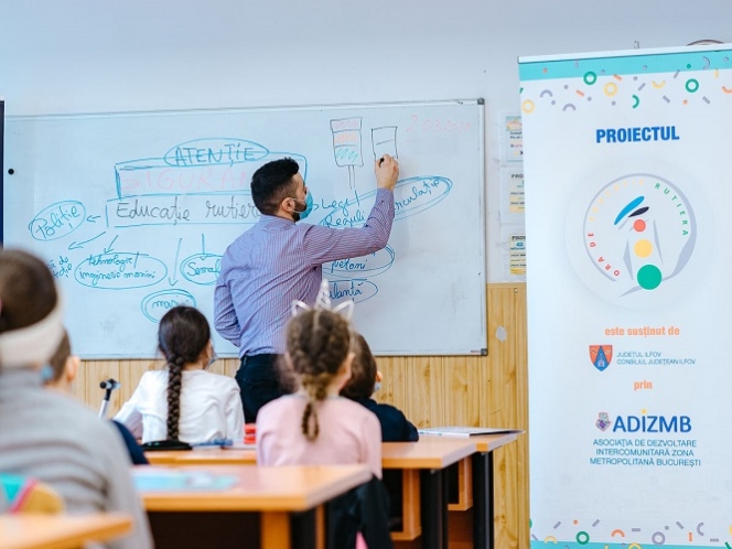 Proiectul Ora de Educație Rutieră a ajuns în 10 școli și grădinițe din județul Ilfov