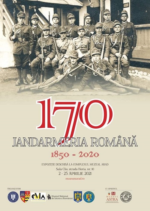 Deschiderea expoziției „Jandarmeria Română 1850 - 2020”  la Complexul Muzeal Arad