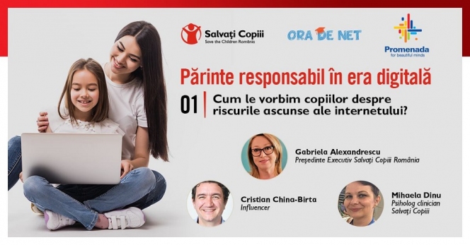 Utilizarea excesivă a internetului, informațiile false și cyberbullying-ul, principalele riscuri la care pandemia îi expune pe copii și părinți