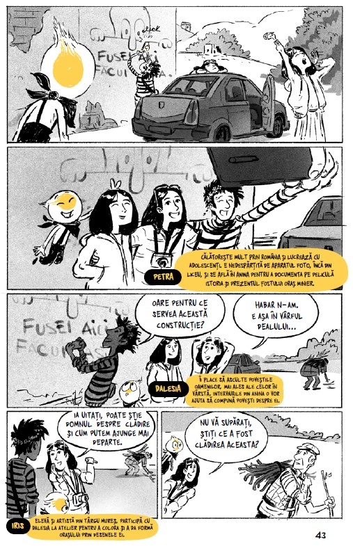 Turul benzii desenate despre Anina în 10 planșe sugestive