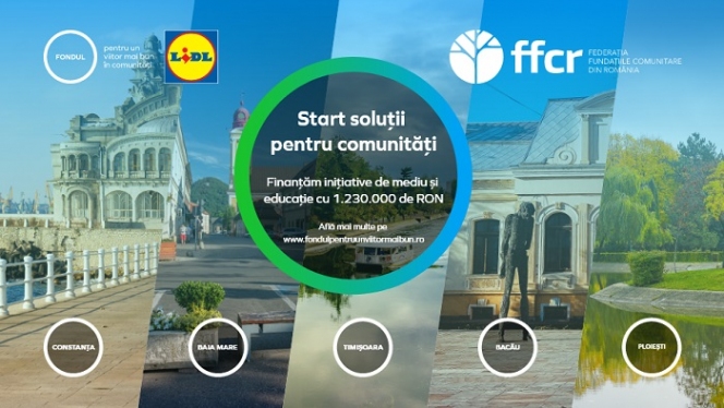 Federația Fundațiile Comunitare din România și Lidl oferă granturi în valoare totală de peste 1.230.000 lei pentru inițiative civice