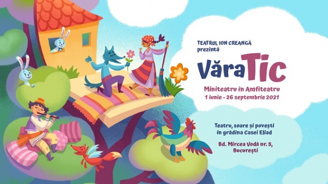 Teatrul Ion Creangă celebrează 1 iunie cu un program #VăraTIC în grădina Casei Eliad