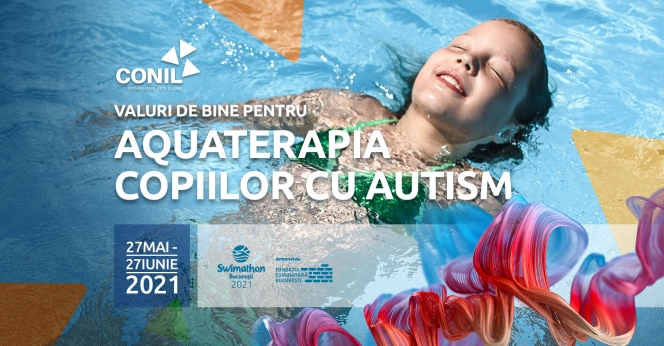 Asociația CONIL te invită în cel mai mare val de bine al anului! Swimathon 2021