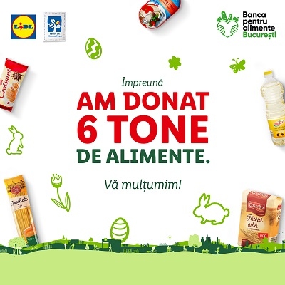 Clienții Lidl au donat peste 31 de tone de produse alimentare pentru comunitățile vulnerabile