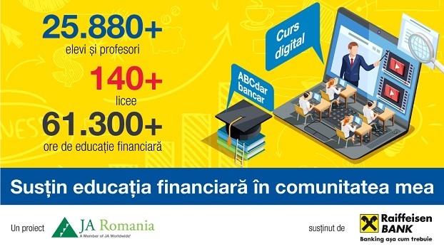 Peste 25.800 de liceeni și profesori au urmat cursul de educație financiară ABCdar bancar