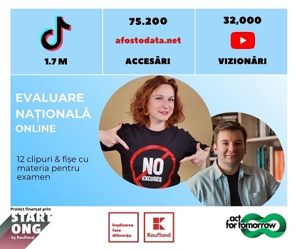 Evaluare națională online - primul proiect din România care a transformat TikTok-ul în noul aliat al elevilor în pregărirea pentru examene.