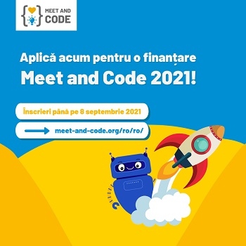 Meet and Code 2021 continuă să finanțeze evenimente online de programare și tehnologie