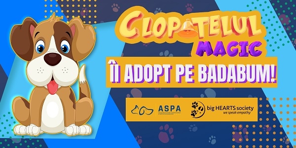 Îl adopt pe Badabum - o campanie ASPA, Big Hearts Society și Clopoțelul Magic