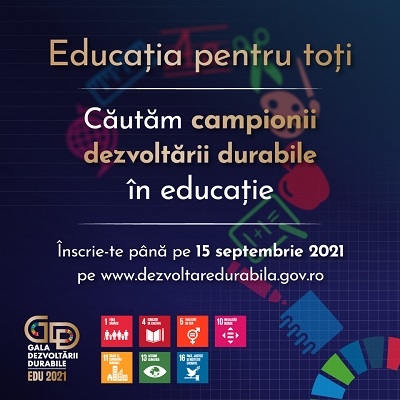 Educație pentru toți - competiție de proiecte organizată de Departamentul pentru Dezvoltare Durabilă