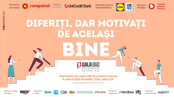 Cauze diferite, dar motivați de același BINE:  Câștigătorii Galei Societății Civile 2021 vor fi anunțați pe 30 septembrie live, la Rock FM