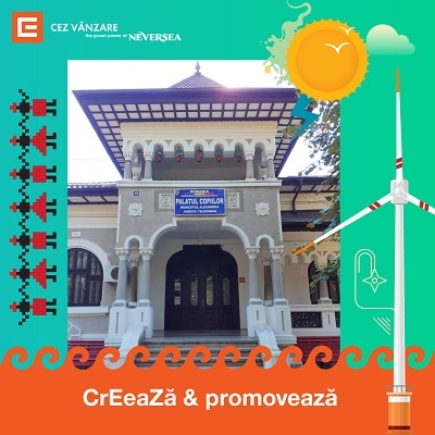 CEZ Vânzare în parteneriat cu Neversea donează energie verde gratuită timp de 6 luni Palatului Copiilor Alexandria