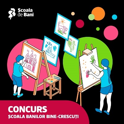 Concurs național: BCR caută școlile cu cei mai talentați copii  la desene despre educație financiară și de mediu