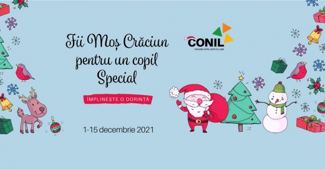 Asociația CONIL lansează campania Fii Moș Crăciun pentru un copil special!