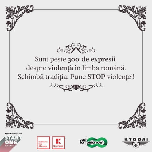 „Bătaie ca-n povești”- o campanie împotriva violenței domestice, concepută de Clubul Sportiv Kyodai