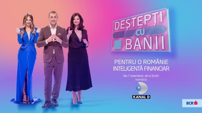 BCR Școala de Bani prezintă emisiunea-concurs „Deștepți cu banii”, numai la Kanal D