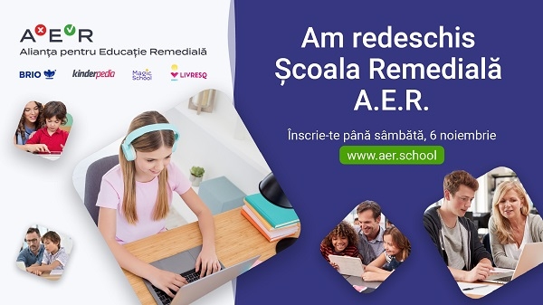 Școala Remedială A.E.R. își reia cursurile pentru peste 2.000 de elevi de clasele I-VIII