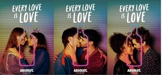 ABSOLUT sărbătorește iubirea în toate formele și culorile sale, în campania „Every Love is Love”