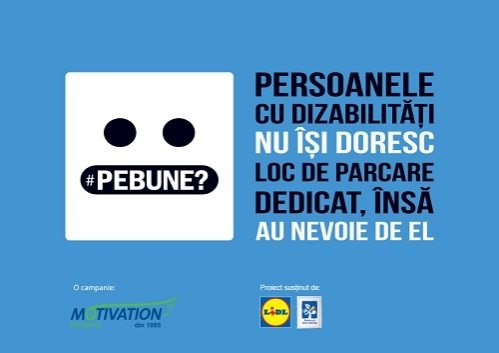 Mesajul campaniei #PeBune? este prezent în aproape 1000 de locuri de parcare dedicate persoanelor cu dizabilități