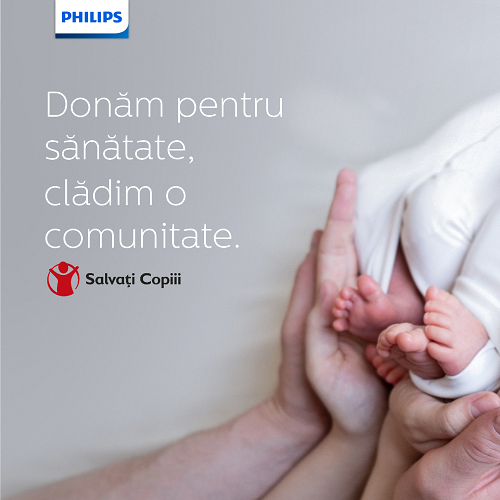 Fundația Philips și Philips România se alătură Salvați Copiii și contribuie la campania #DoneazăOxigen