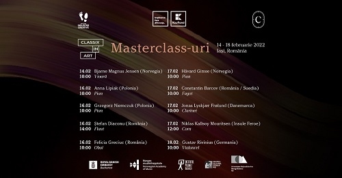 Classix Festival lansează programul de masterclass-uri Classix in Art