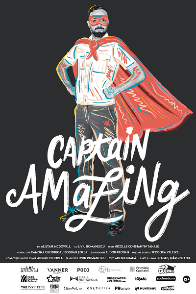 „Captain Amazing” - un ping-pong permanent într-o lume de personaje imaginare, pe 25 februarie la unteatru