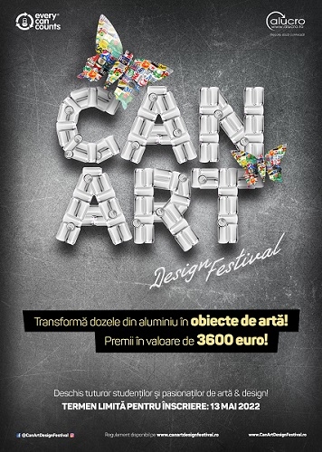 Can Art&Design Festival, cel mai longeviv concurs de reciclare creativă din România, anunță o nouă ediție cu premii în valoare de 3600 euro