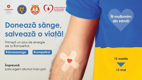 “Donează sânge, salvează o viață!” și Rompetrol te premiază
