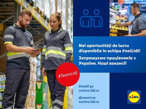 Lidl România oferă locuri de muncă pentru refugiații ucraineni