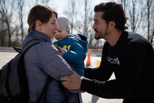Ambasadorul Bunăvoinței pentru UNICEF Orlando Bloom, a mers în Moldova pentru a se întâlni cu copiii refugiați din cauza războiului din Ucraina