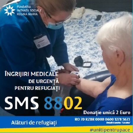 Fundatia Inovatii Sociale Regina Maria sustinuta de Kaufland Romania pentru infiintarea Diviziei Ingrijiri Medicale Mobile pentru Refugiati