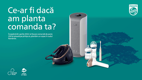 Philips România împreună cu Viitor Plus plantează câte un copac, pentru fiecare comandă plasată pe www.philips.ro!