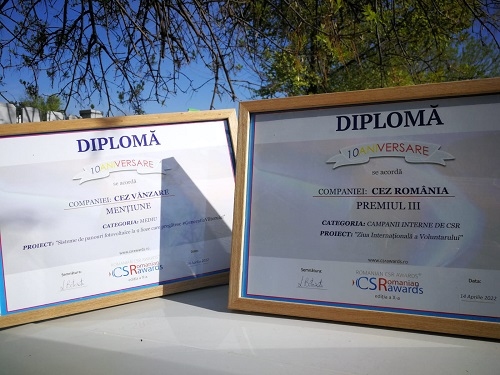Voluntariatul și energia verde aduc premii echipei CEZ în cadrul Galei Romanian CSR Awards 2022