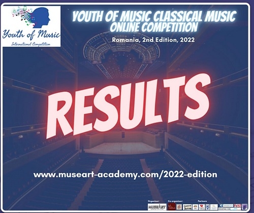 Youth of Music International Competition 2022 și-a desemnat câștigătorii