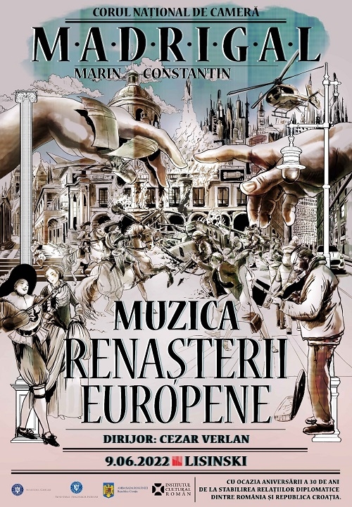 Corul Madrigal în turneu la Zagreb cu Spectacolul Extraordinar  „Muzica Renașterii Europene”