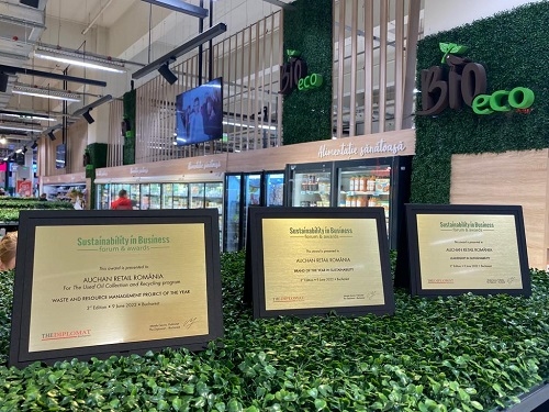 Auchan România, desemnat brandul anului și lider în sustenabilitate în cadrul galei Sustainability in Business