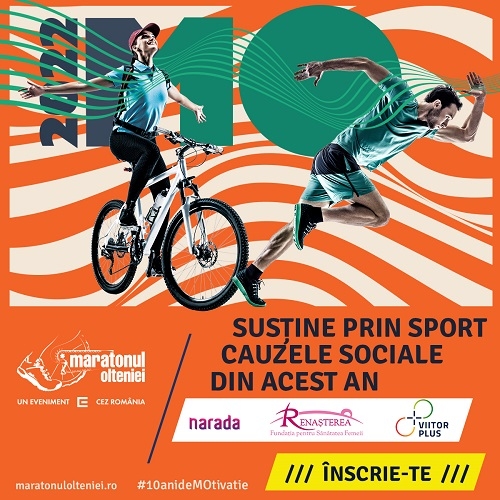 Sărbătorim #10anideMOtivație pentru fapte bune la Maratonul Olteniei 2022